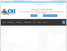 Tablet Screenshot of csiutilitysales.com